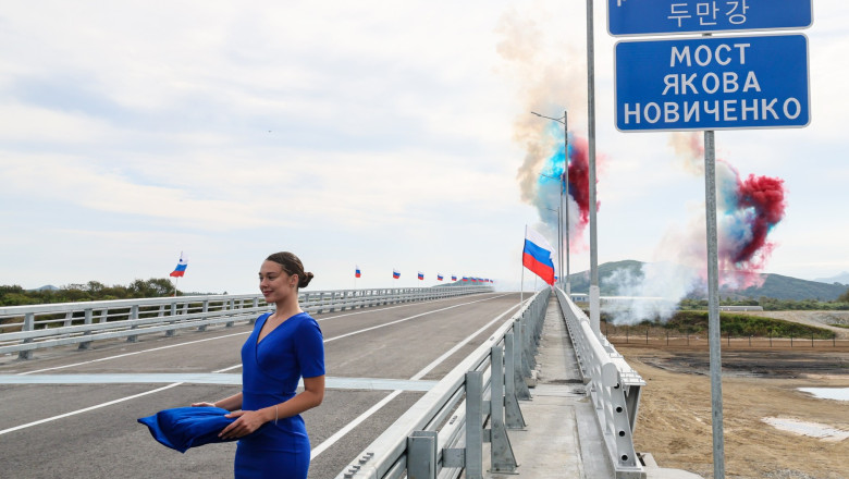 inaugurare pod rusia coreea de nord