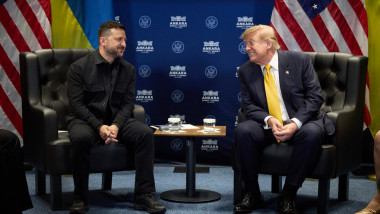 Donald Trump și Volodimir Zelenski, la Ankara.