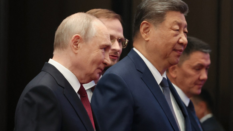 Vladimir Putin și Xi Jinping. Foto Profimedia