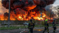 incendiu după un bombardament rusesc asupra Kievului