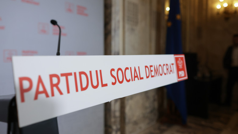 Sediul central al PSD din București.