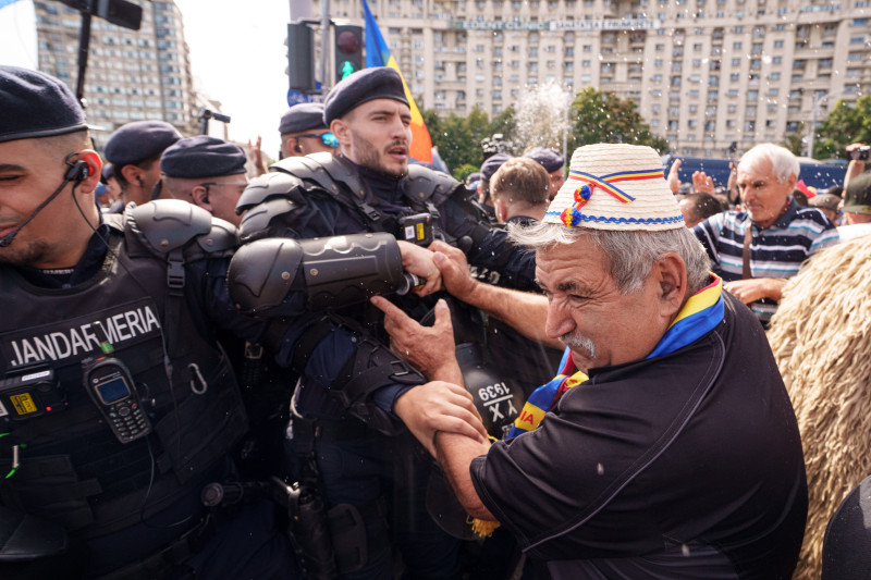 Romania Farmers Protest
