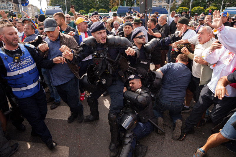 Romania Farmers Protest