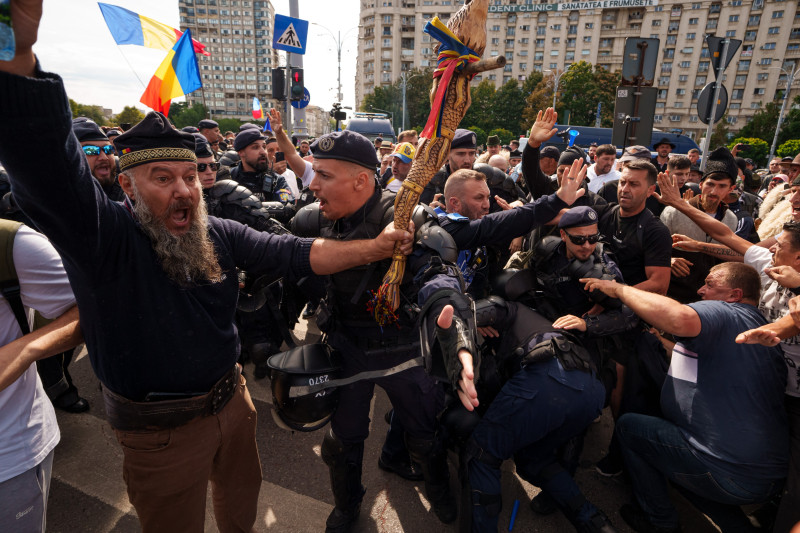 Romania Farmers Protest
