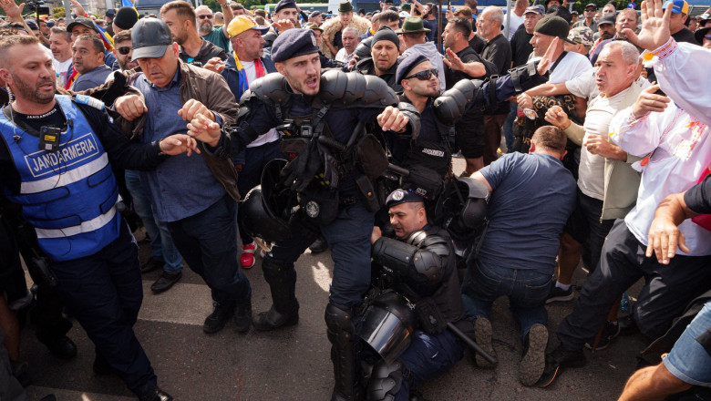 Romania Farmers Protest