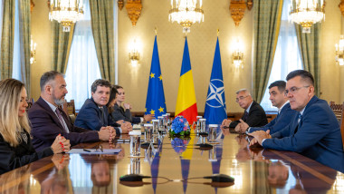 delegatia aur la consultari cu nicusor dan la cotroceni