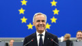 Prime Minister Mark Carney begins his address to the European Parliament in Strasbourg