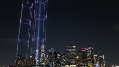 2,977 Lights Over New York Harbor to Honor 9/11 Anniversary