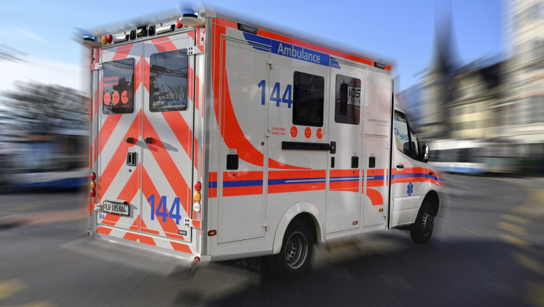 Ambulanță în Elveția. Imagine cu caracter ilustrativ. Foto Profimedia