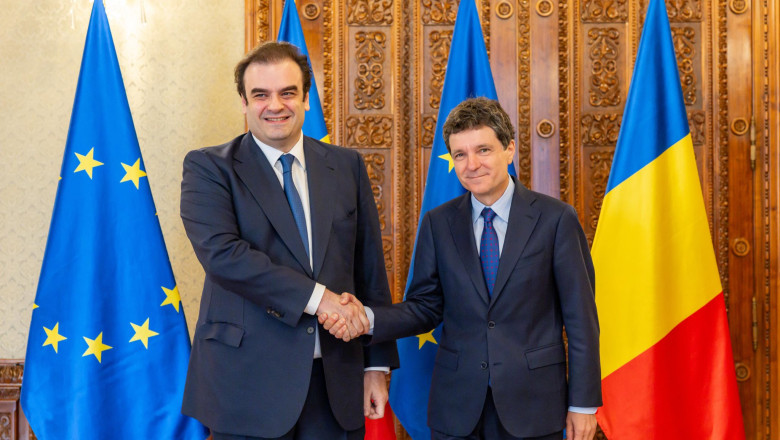 Nicusor Dan Kyriakos Pierrakakis Eurogrup