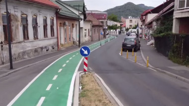 Poliția Rutieră susține că primăria nu avea aviz pentru a construi pista FOTO Captură video