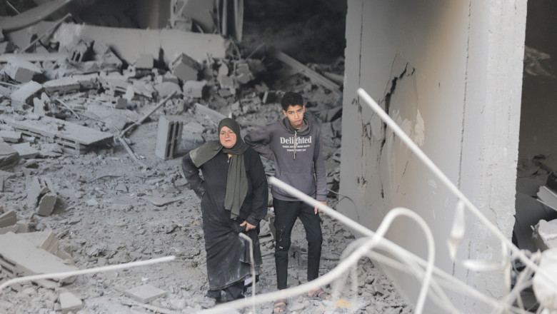 Gaza City Al-Shati Airstrike Aftermath - Palestine