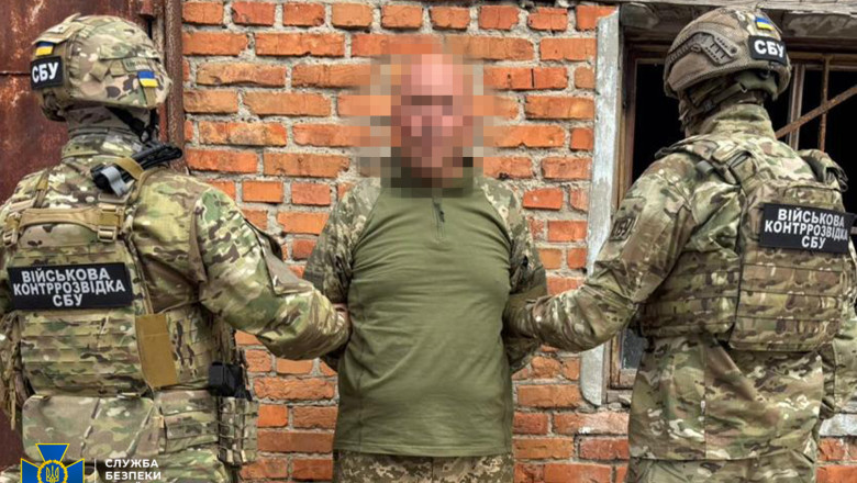 Cârtița rusă, reținută de SBU. Foto SBU