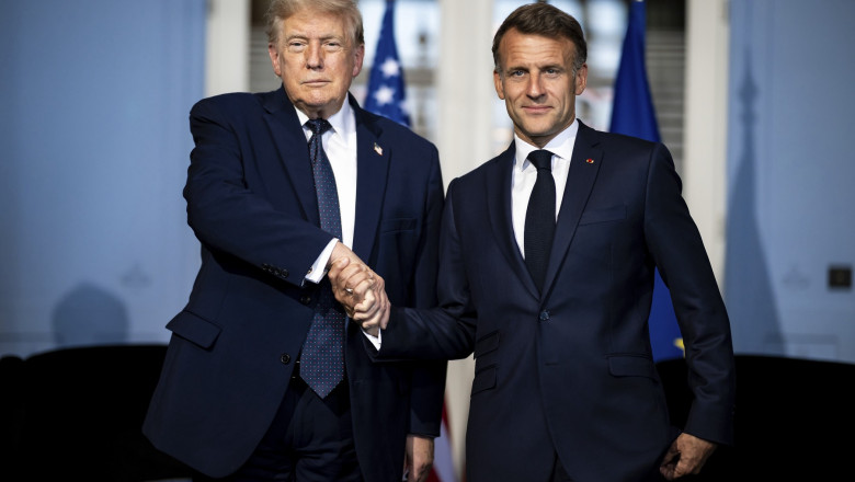Donald Trump Emmanuel Macron