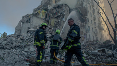 Clădire bombardată Kiev