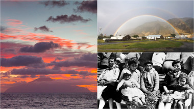 imagini cu insula Tristan da Cunha și locuitorii evacuați de pe insulă în 1961