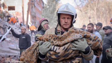 Bloc bombardat Priluki, Ucraina