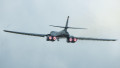 Rockwell B-1B Lancer 86-0129 takes off from RAF Fairford, UK, in support of Operation Epic Fury. Credit JTW Aviation Images / Alamy.