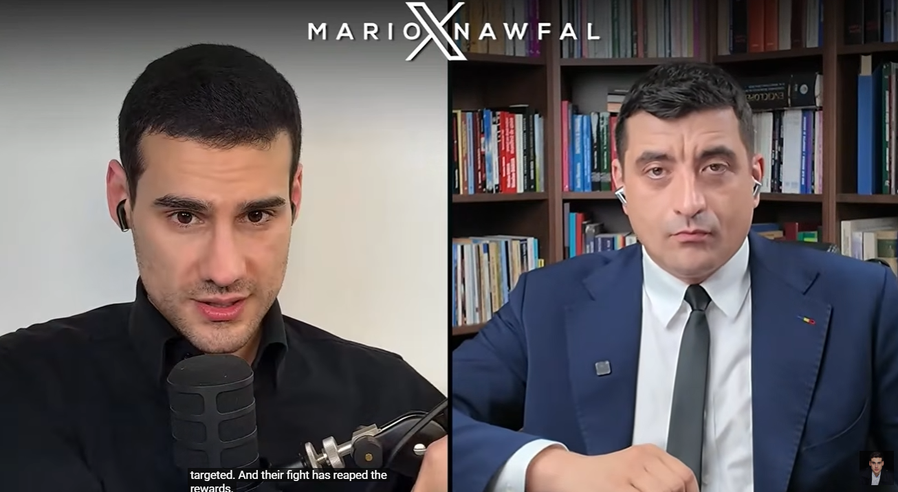 „La fel ca în cazul lui Trump.” Simion i s-a plâns unui influencer din SUA acuzat de spălare de bani de soarta lui Georgescu