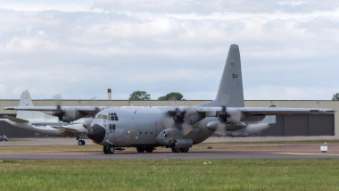 Belgian Air Component Lockheed C-130H Hercules military transport aircraft.