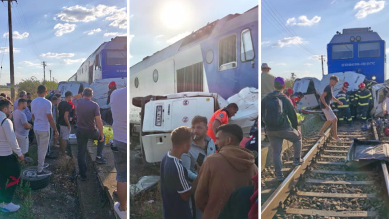 tren auto accident captura digi24