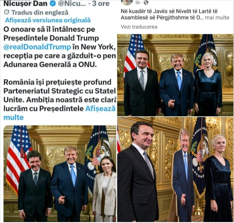 poza fake nicusor - trump
