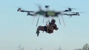 soldat dus de o dronă în ucraina