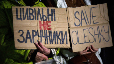 Kyiv hosts rally in support of residents of occupied Oleshky