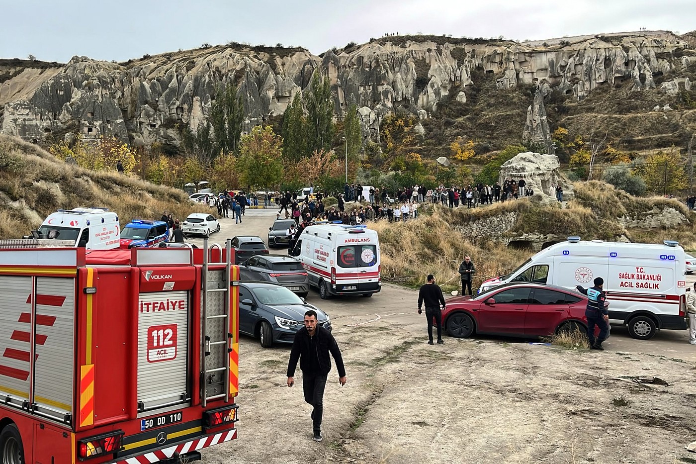 Doi morți și un rănit în Turcia, după ce o alunecare de teren a provocat prăbușirea unei stânci în Cappadocia