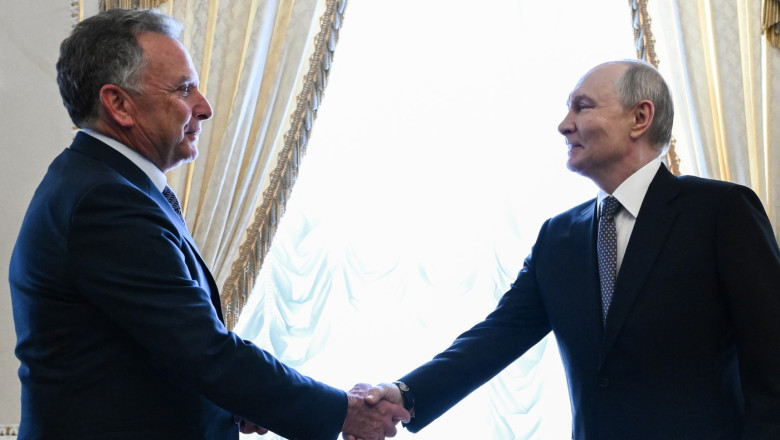 Steve Witkoff și Vladimir Putin.