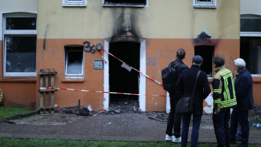 Clădirea în care s-a produs incendiul. Foto Profimedia