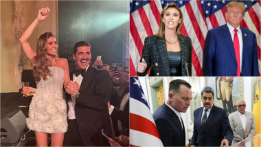 Alina Habba și Turhan Mildon la nunta celor doi / Alina Habba cu Donald Trump / Richard Grenell cu Nicolas Maduro