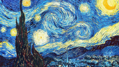 Vincent van Gogh, The Starry Night. 1889. Realism. Oil on canvas. Museum of Modern Art, New York, USA. Post-Impressionism.