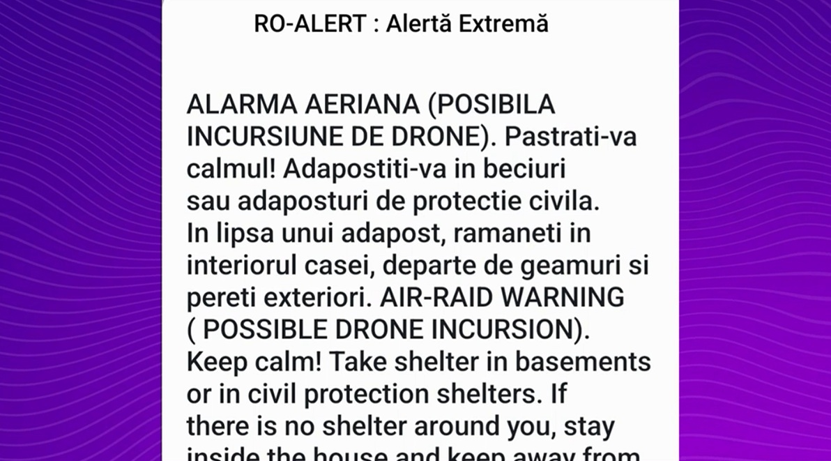 Alertă de drone în județele Iași și Neamț. Au fost ridicate de la sol două avioane F-16