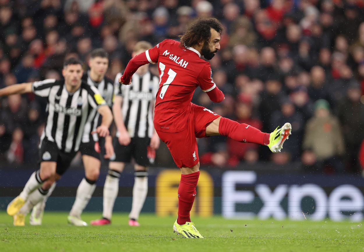 Mohamed Salah putea marca golul 150 pentru Liverpool în Premier League, dar a ratat penalty