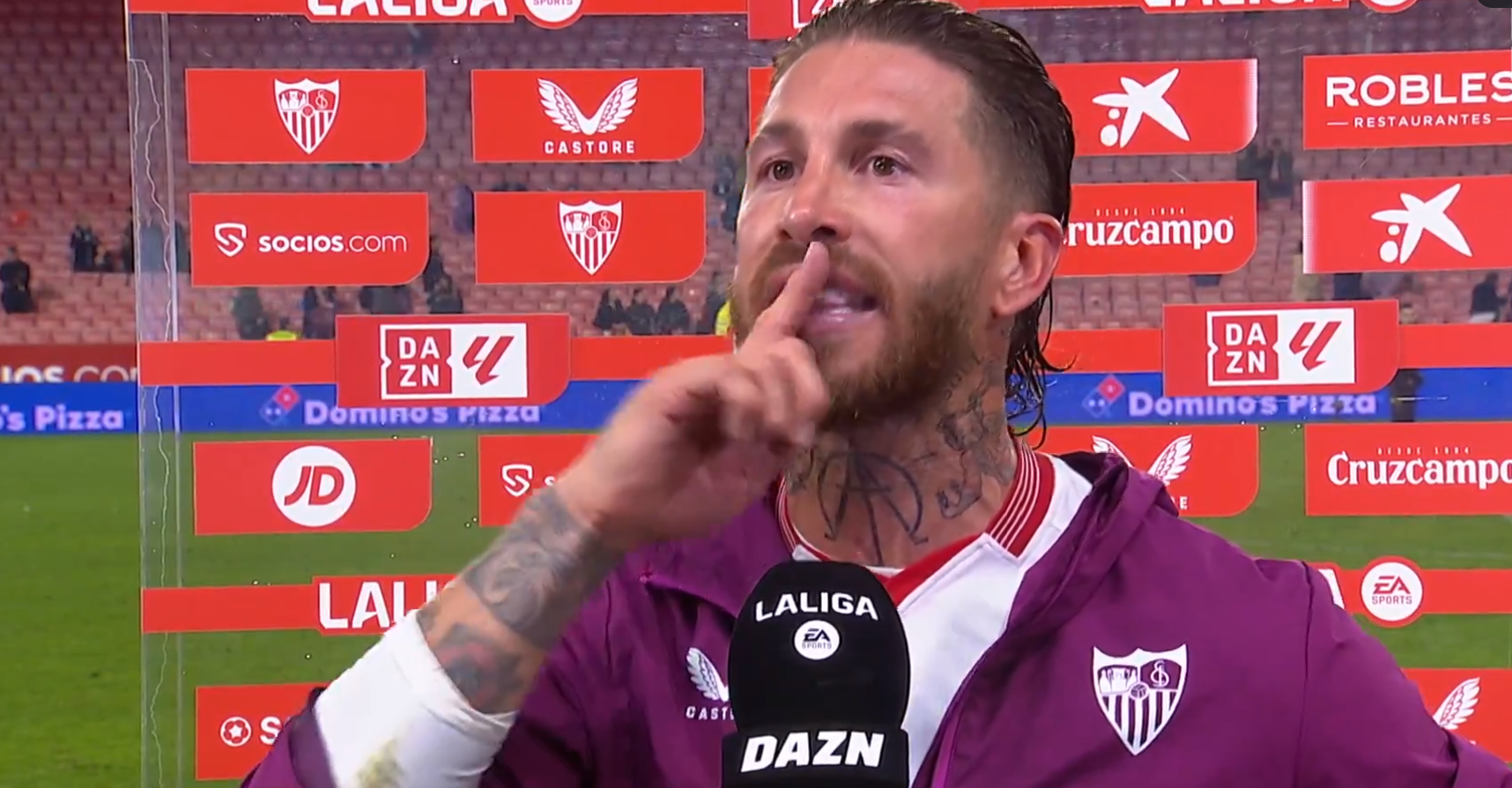 Înjurat în timpul interviului, Sergio Ramos ”a pus la punct” un fan