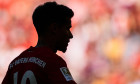 Munich, Germany. 21st Sep, 2019. Philippe COUTINHO, FCB 10 Silhouette, shadow, relief, profile, shadow play, lighting situation, Schatten, Relief, Profil, Schattenspiel, Lichtsituation, FC BAYERN MUNICH - 1.FC KLN 4-0 - DFL REGULATIONS PROHIBIT ANY USE OF