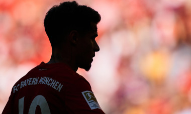 Munich, Germany. 21st Sep, 2019. Philippe COUTINHO, FCB 10 Silhouette, shadow, relief, profile, shadow play, lighting situation, Schatten, Relief, Profil, Schattenspiel, Lichtsituation, FC BAYERN MUNICH - 1.FC KLN 4-0 - DFL REGULATIONS PROHIBIT ANY USE OF