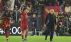 Stadio Olimpico, Rome, Italy. 5th Nov, 2023. Serie A Football; Roma versus Lecce; Paulo Dybala of AS Roma and Jose Mourinho celebrate after the goal for 2-1 in the 94th minute from Lukaku Credit: Action Plus Sports/Alamy Live News