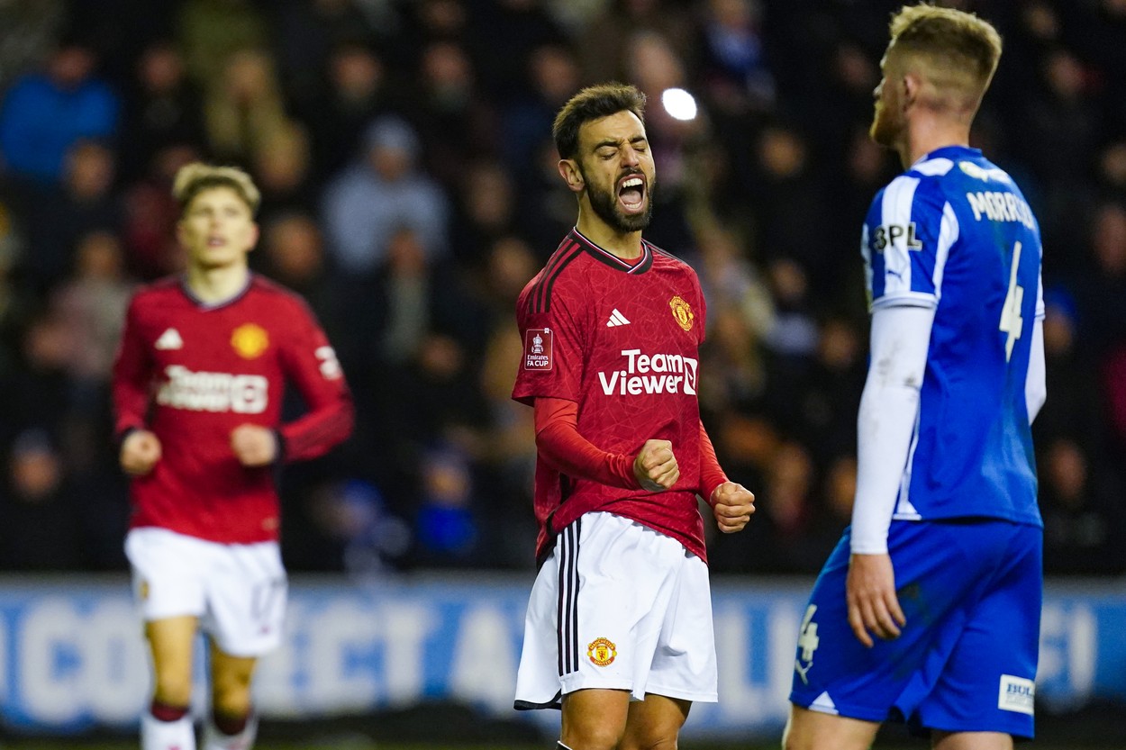 Wigan – Manchester United 0-2. ”Diavolii” lui Ten Hag, calificați în 16-imile FA Cup