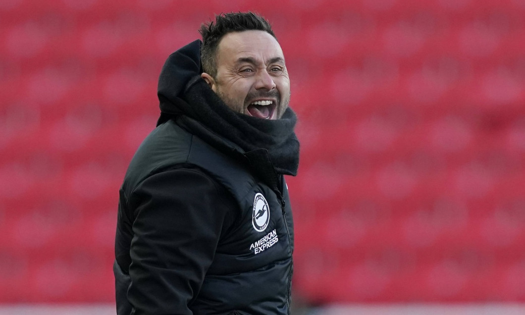 Stoke, England, 6th January 2024. Roberto De Zerbi manager of Brighton during the The FA Cup match at The Bet365 Stadium