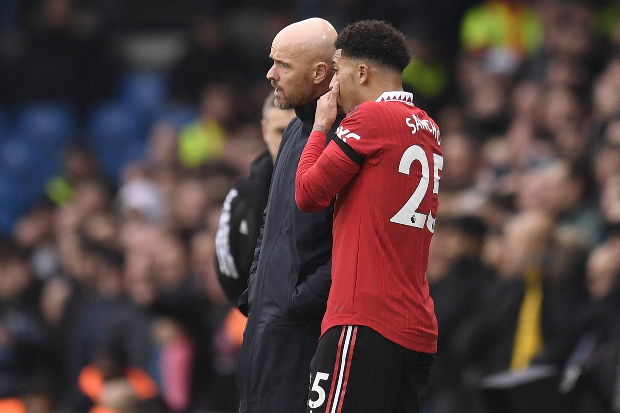 Erik ten Hag ”a schimbat foaia” la Manchester United. Ce a spus despre relația cu Jadon Sancho