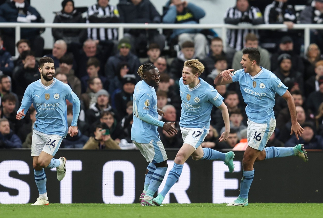 Newcastle - Manchester City 2-3. ”Cetățenii” au reușit remontada, după ce au primit două goluri în două minute