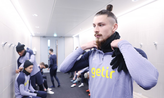 Tottenham Hotspur First Team Training and Press Conference, Hotspur Way Training Centre, Enfield, UK - 12 Jan 2024