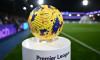 LONDON, ENGLAND - OCTOBER 27: A close-up view of the official Premier League Nike ball match for the Premier League match between Crystal Palace and T