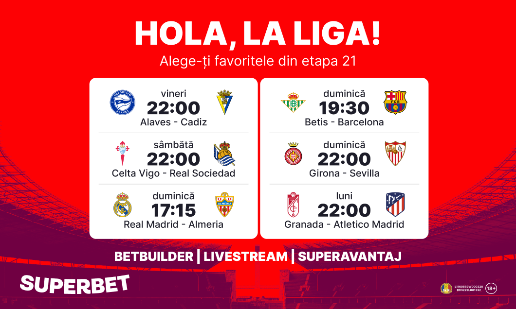 (P) Viva España: prinde super oferta pentru La Liga!