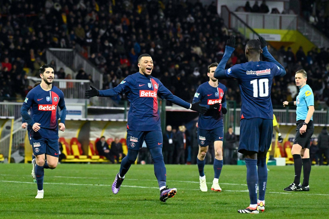 Kylian Mbappe a făcut spectacol în Cupa Franței. A marcat două goluri și a oferit două pase decisive