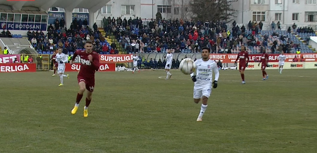 FC Botoșani - CFR Cluj, Live Video, 15:00, Digi Sport 1. Cinci cartonașe galbene în prima repriză
