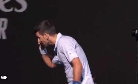 Djokovic l-a văzut pe Kyrgios în cabina comentatorilor și nu s-a abținut. Imaginile fac înconjurul lumii