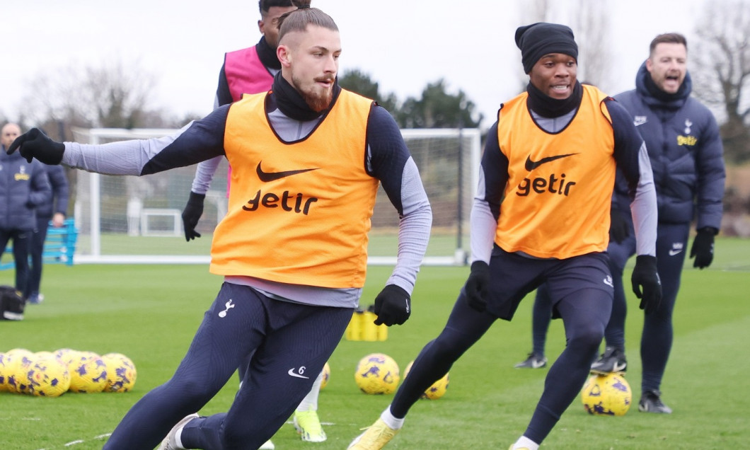 Tottenham Hotspur First Team Training and Press Conference, Hotspur Way Training Centre, Enfield, UK - 12 Jan 2024